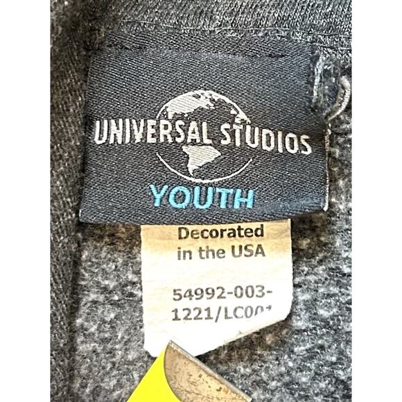 Jurassic World Universal Studios Youth Hoodie Boys XL Gray Sweatshirt Park Hood‎ - Picture 3 of 8
